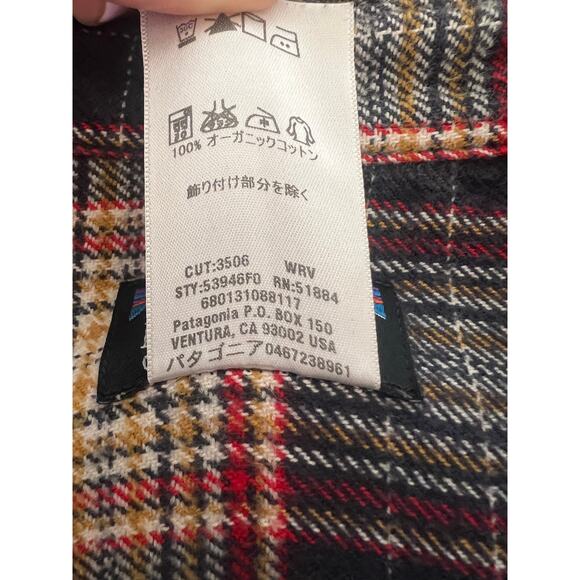 PATAGONIA M'S FJORRD MENS LONG SLEEVE BUTTON DOWN FLANNEL PLAID WARM SHIRT SZ M - Picture 9 of 13